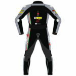 Black Gray Aprilia 91 Motorcycle Racing Leather Suit