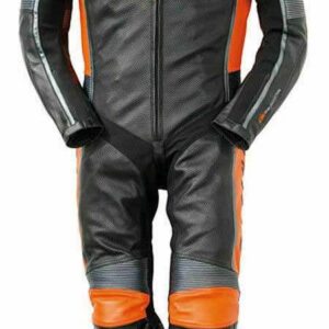 Black Orange KTM Motorcycle Racing Leather Suit