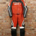 Black Red Ducati Corse Motorcycle Racing Leather SuitBlack Red Ducati Corse Motorcycle Racing Leather Suit