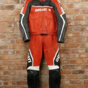 Black Red Ducati Corse Motorcycle Racing Leather SuitBlack Red Ducati Corse Motorcycle Racing Leather Suit