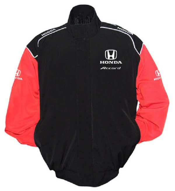Black Red Honda Accord Racing Windbreaker Jacket