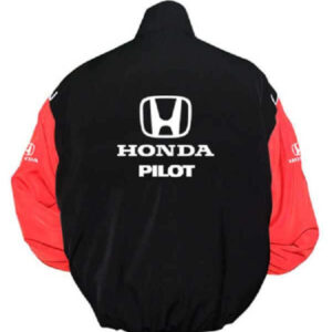 Black Blue Honda Pilot Racing Windbreaker JacketBlack Blue Honda Pilot Racing Windbreaker Jacket