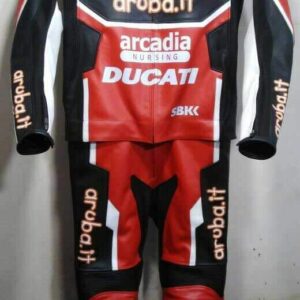 Ducati Aruba.it Motorcycle Racing Leather Suit