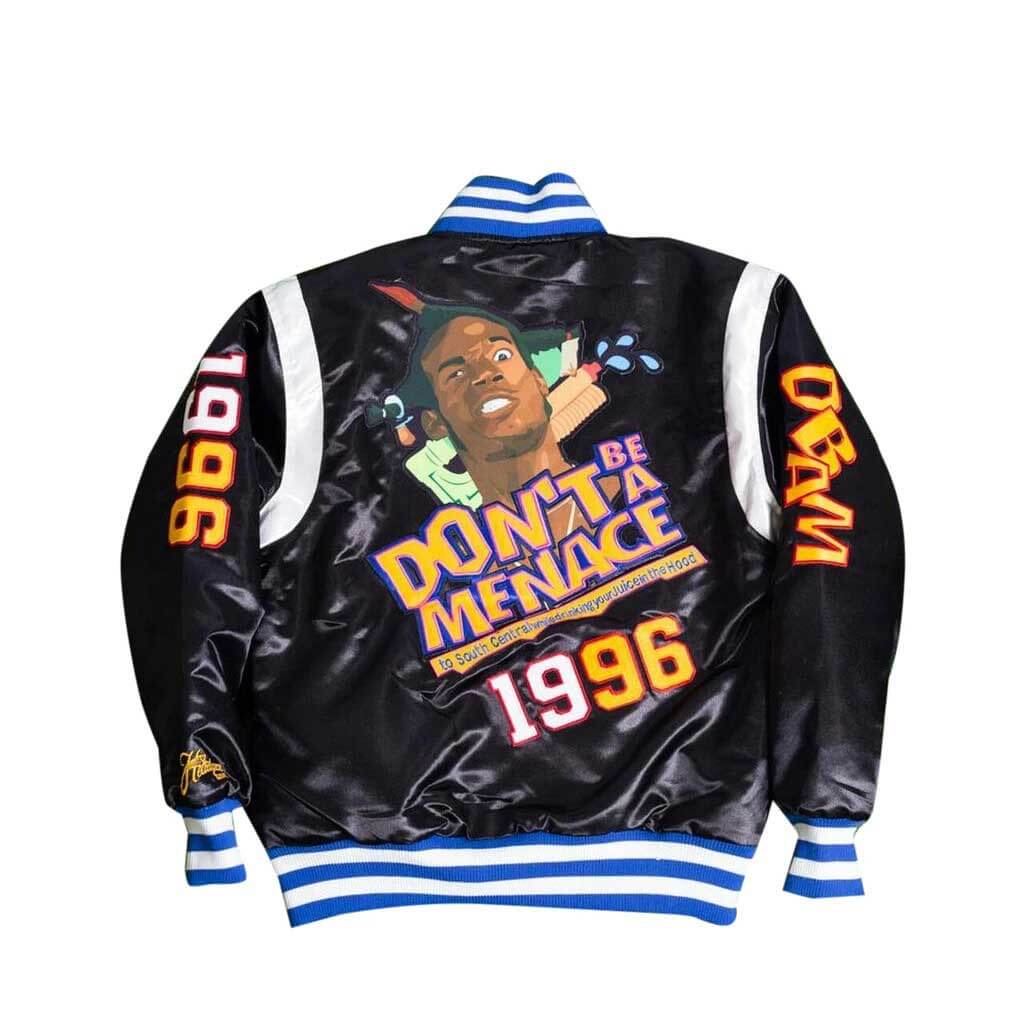 Headgear Classics Black Don't Be A Menace Satin Jacket - Maker of