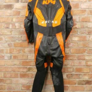 KTM Black And Orange Motorcycle Racing Leather Suit