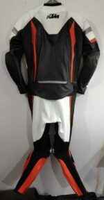 KTM Motorcycle Black And White Leather Suit