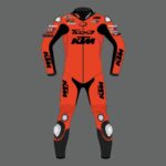 KTM Motorcycle Racing Red Leather Suit