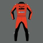 KTM Motorcycle Racing Red Leather Suit
