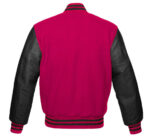 Letterman Baseball Pink And Black Varsity Jacket