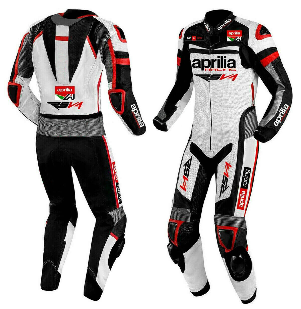 RSV4 Aprilia Motorcycle Racing Leather Suit (1) RSV4 Aprilia Motorcycle Racing Leather Suit