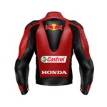 RedBull Honda Castrol Motorcycle Racing Leather Jacket