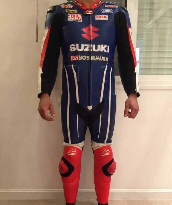 Suzuki Yoshimura Motorcycle Racing Leather Suit (1) Suzuki Yoshimura Motorcycle Racing Leather Suit