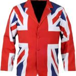 Union Jack Flag Classic Style Cotton Jacket Front