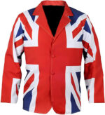 Union Jack Flag Classic Style Cotton Jacket Front