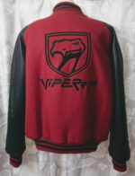 Vintage Dodge Viper Black And Red Varsity Jacket