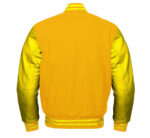 Yellow Letterman Baseball Varsity Jacket