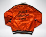 BC Lions CFL Team Orange Satin Jacket