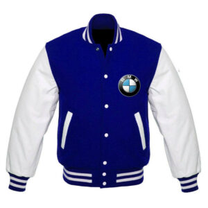 BMW Blue And White Varsity Jacket