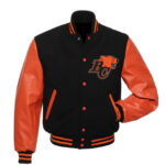 Black Orange BC Lions CFL Team Varsity Jacket