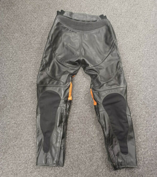Black Orange Honda Motorcycle Racing Leather Pant