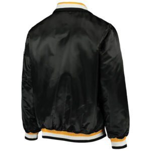 Black Vintage Pittsburgh Penguins Satin Jacket