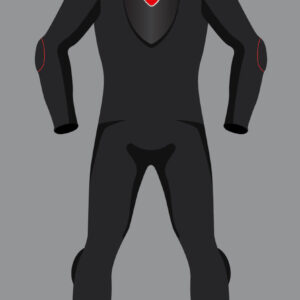 Ducati Motorcycle Racing Gray And Black Leather Suit