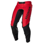 Honda Motorcycle Racing Black And Red Leather Pant
