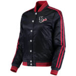 Houston Texans NFL Navy Blue Satin Jacket