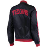 Houston Texans NFL Navy Blue Satin Jacket