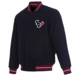 Houston Texans NFL Navy Blue Varsity Jacket