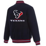 Houston Texans NFL Navy Blue Varsity Jacket