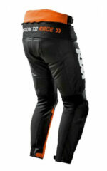 KTM Motorcycle Racing Black And Orange Leather Pant