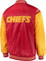 Kansas City Chiefs NFL Red And Yellow Satin Jacket Back