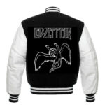 Led Zeppelin Black And White Varsity Jacket