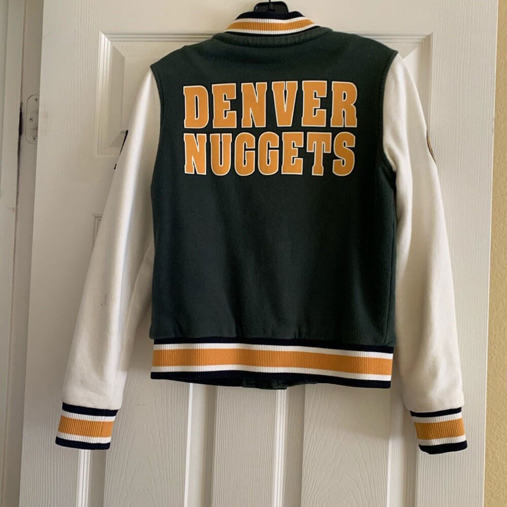 Denver Nuggets Blue Varsity Jacket - Size: L, NBA by New Era