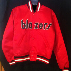 Portland Trail Blazers Leader Color Block Satin Jacket - Maker of