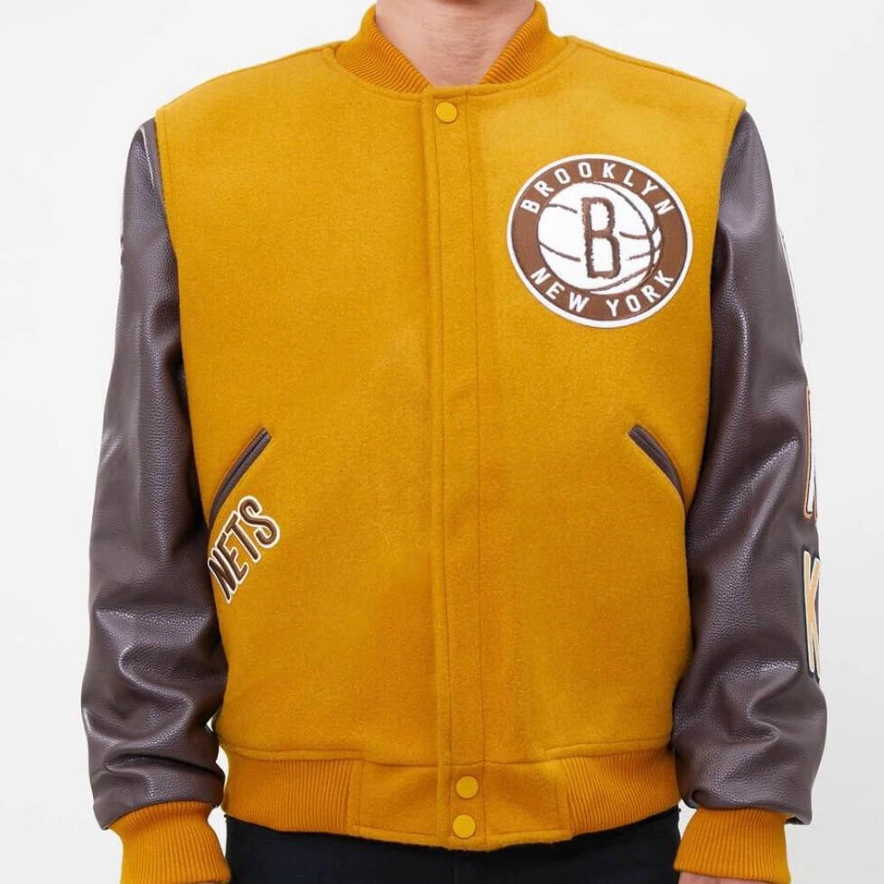 Brooklyn nets deals varsity jacket