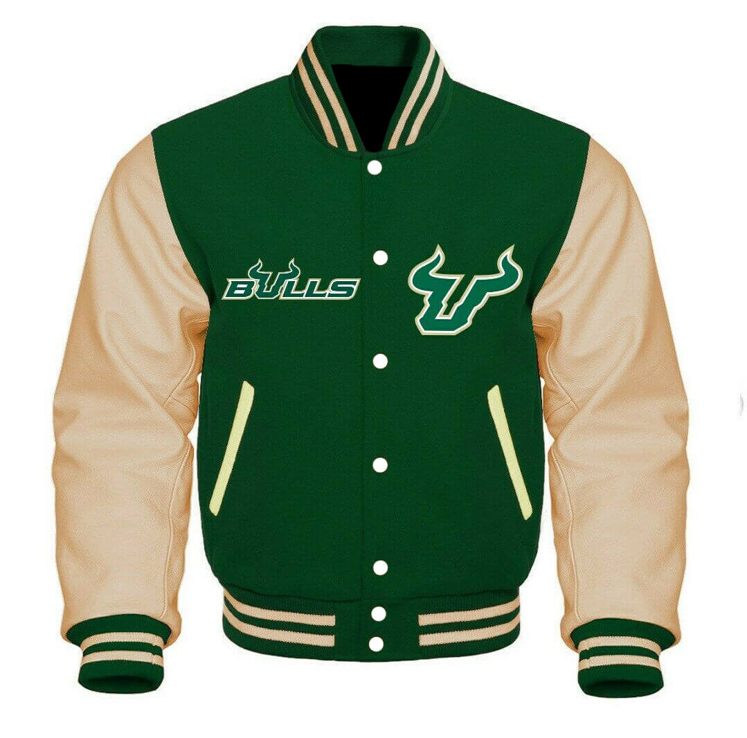 NCAA Team South Florida Bulls Varsity Jacket Maker of Jacket