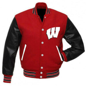 NCAA Team Wisconsin Badgers Varsity Jacket Front