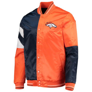 NFL Denver Broncos Tricolor Satin Jacket