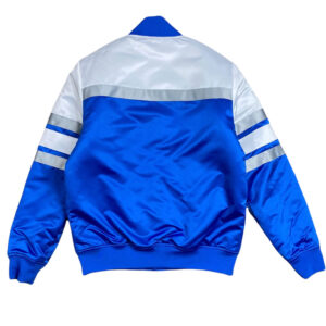 NFL Detroit Lions Blue And White Satin Jacket