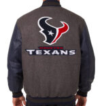 NFL Houston Texans Brown And Navy Varsity Jacket