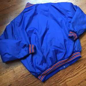 NFL Team Detroit Lions Blue Satin Jacket