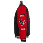 NFL Team Houston Texans Navy And Red Varsity Jacket