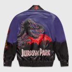 OVO Jurassic Park Purple Black Leather Jacket