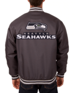 Seattle Seahawks Charcoal NFL Textile Jacket Back