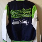 Seattle Seahawks NFL Super Bowl Varsity Jacket Back