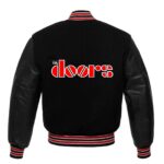The Doors Black Wool Leather Jacket