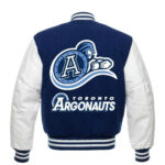 oronto Argonauts CFL Navy Blue And White Varsity Jacket
