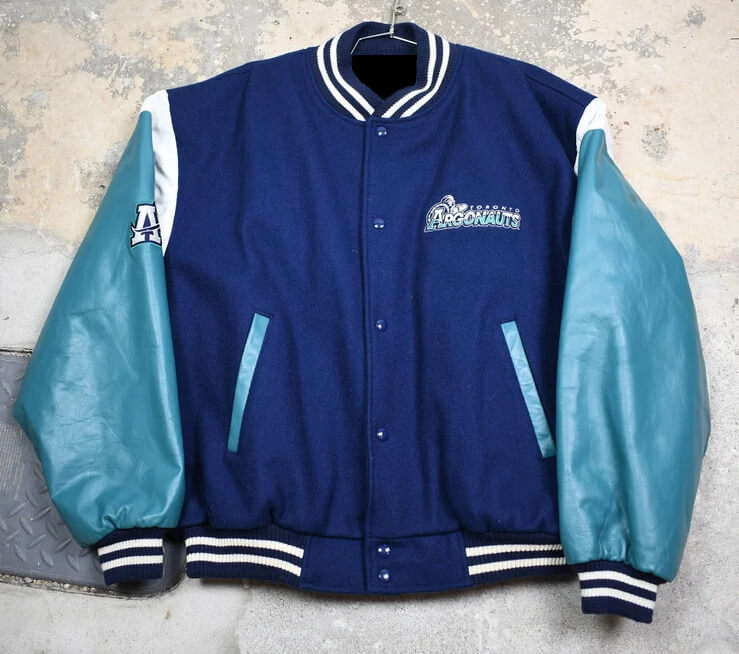 Toronto Argonauts Multi Color Varsity Jacket (1) Toronto Argonauts Multi Color Varsity Jacket